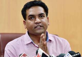 File pic of sacked Delhi minister Kapil Mishra -... File pic of sacked Delhi minister Kapil Mishra -...