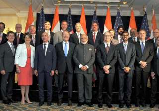PM Narendra Modi meets top global CEOs in... PM Narendra Modi meets top global CEOs in...