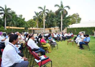 PM Modi meets secretaries, asks them to identify... PM Modi meets secretaries, asks them to identify...