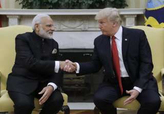 PM Modi meets Donald Trump at White House -... PM Modi meets Donald Trump at White House -...