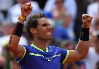 Rafael Nadal reacts after winning the French Open... Rafael Nadal reacts after winning the French Open...