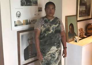 Tailin Lyngdoh wearing the traditional Khasi... Tailin Lyngdoh wearing the traditional Khasi...