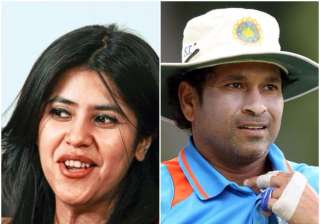 Ekta Kapoor Sachin Tendulkar - India TV Ekta Kapoor Sachin Tendulkar - India TV