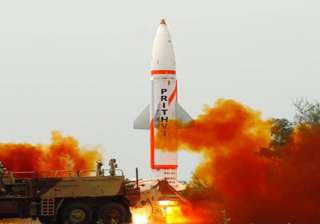 Nuclear-capable Prithvi-II missile successfully... Nuclear-capable Prithvi-II missile successfully...