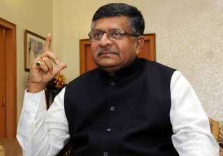 Union minister Ravi Shankar Prasad - India TV Union minister Ravi Shankar Prasad - India TV
