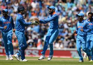 Virat Kohli celebrates the dismissal of a South... Virat Kohli celebrates the dismissal of a South...