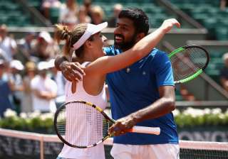 Rohan Bopanna and Gabriela Dabrowski after... Rohan Bopanna and Gabriela Dabrowski after...