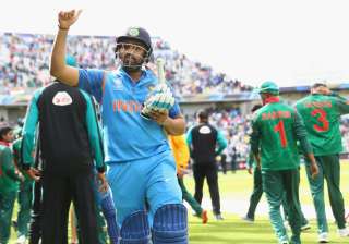 Rohit Sharma of India celebrates his match... Rohit Sharma of India celebrates his match...