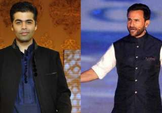 saif ali khan, karan johar - India TV saif ali khan, karan johar - India TV