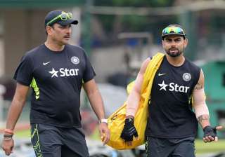 A file image of Ravi Shastri and Virat Kohli. -... A file image of Ravi Shastri and Virat Kohli. -...