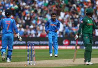 Tamim Iqbal of Bangladesh walks as he is bowled... Tamim Iqbal of Bangladesh walks as he is bowled...