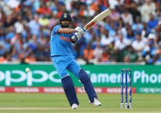 Virat Kohli of India pulls a delivery to the... Virat Kohli of India pulls a delivery to the...