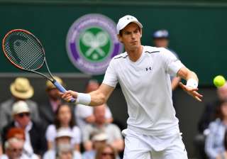 Andy Murray of Great Britain plays a forehand... Andy Murray of Great Britain plays a forehand...