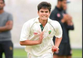 Arjun Tendulkar during a nets session - India TV Arjun Tendulkar during a nets session - India TV