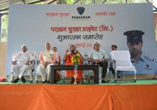 Ramdev launches private security firm Parakram... Ramdev launches private security firm Parakram...