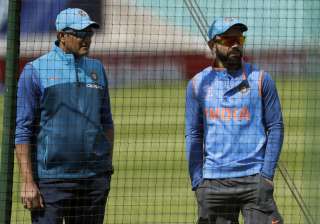 Anil Kumble and Virat Kohli during a nets session... Anil Kumble and Virat Kohli during a nets session...