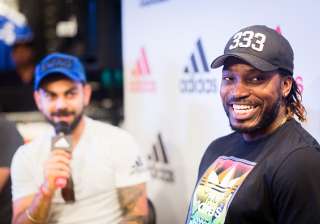 Chris Gayle at inaugural ceremony of a new store... Chris Gayle at inaugural ceremony of a new store...
