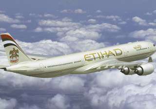 Etihad Airways aircraft's tyre bursts at Mumbai... Etihad Airways aircraft's tyre bursts at Mumbai...