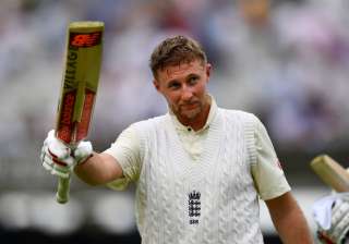 Joe Root of England acknowledges the crowd as he... Joe Root of England acknowledges the crowd as he...