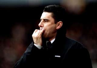 John Gregory, former Aston Villa manager whistles... John Gregory, former Aston Villa manager whistles...