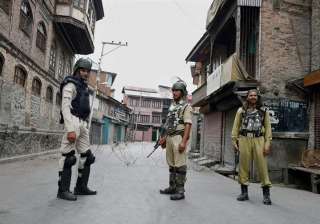 Kashmir curfew - India TV Kashmir curfew - India TV