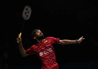 Kidambi Srikanth of India competes against Son... Kidambi Srikanth of India competes against Son...