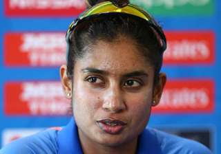 Mithalii Raj speaking at the post-match... Mithalii Raj speaking at the post-match...