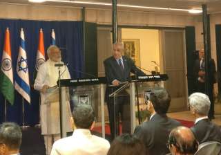 PM Modi and Israeli PM Benjamin Netanyahu during... PM Modi and Israeli PM Benjamin Netanyahu during...