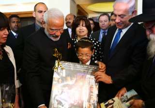 PM Narendra Modi meets Mumbai attack's Israeli... PM Narendra Modi meets Mumbai attack's Israeli...