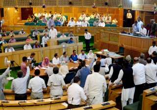 Opposition protests during the special session of... Opposition protests during the special session of...