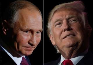 File pic - Vladimir Putin and Donald Trump -... File pic - Vladimir Putin and Donald Trump -...