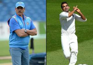 A file image of Ravi Shastri and Zaheer Khan -... A file image of Ravi Shastri and Zaheer Khan -...