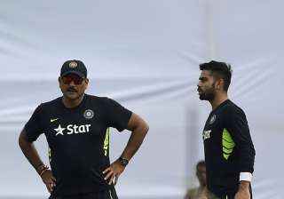 A file image of Ravi Shastri and Virat Kohli. -... A file image of Ravi Shastri and Virat Kohli. -...
