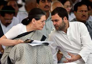 File pic of Sonia Gandhi and Rahul Gandhi -... File pic of Sonia Gandhi and Rahul Gandhi -...