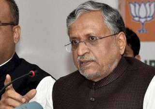 File pic of BJP leader Sushil Kumar Modi - India... File pic of BJP leader Sushil Kumar Modi - India...
