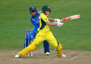 Sushma Verma looks on as Australia's Meg Lanning... Sushma Verma looks on as Australia's Meg Lanning...