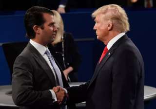 Donald Trump defends son for 'transparency' over... Donald Trump defends son for 'transparency' over...