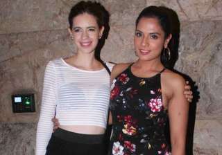 Kalki Koechlin, and Richa Chadha slept in a van... Kalki Koechlin, and Richa Chadha slept in a van...
