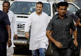 File pic - Rahul Gandhi arrives to visit flood... File pic - Rahul Gandhi arrives to visit flood...