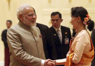 PM Narendra Modi meets Myanmar's State Counsellor... PM Narendra Modi meets Myanmar's State Counsellor...