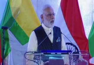 PM Modi addresses the Indian community in Yangon ... PM Modi addresses the Indian community in Yangon ...