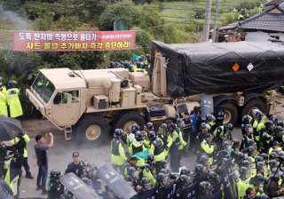US adds launchers to THAAD as dozens hurt in... US adds launchers to THAAD as dozens hurt in...
