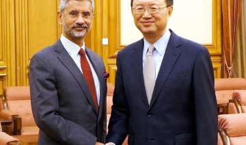 Jaishankar with Chinese State Councillor Yang... Jaishankar with Chinese State Councillor Yang...