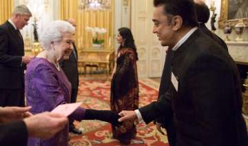 Kamal Hassan and Queen Elizabeth Kamal Hassan and Queen Elizabeth