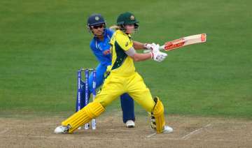 Sushma Verma looks on as Australia's Meg Lanning... Sushma Verma looks on as Australia's Meg Lanning...