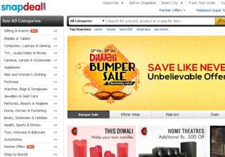 snapdeal says 30 orders are being placed through... snapdeal says 30 orders are being placed through...