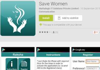 bjp launches raksha app to aid women s safety -... bjp launches raksha app to aid women s safety -...