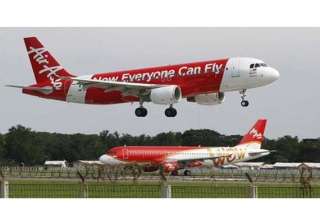 first aircraft of airasia india lands in chennai... first aircraft of airasia india lands in chennai...