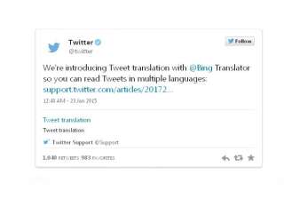 twitter rolls out bing powered tweet translations... twitter rolls out bing powered tweet translations...
