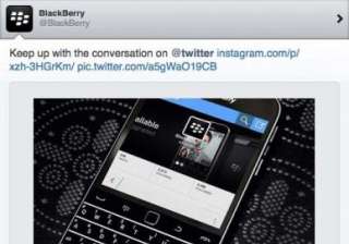 blackberry uses iphones to tweet from official... blackberry uses iphones to tweet from official...
